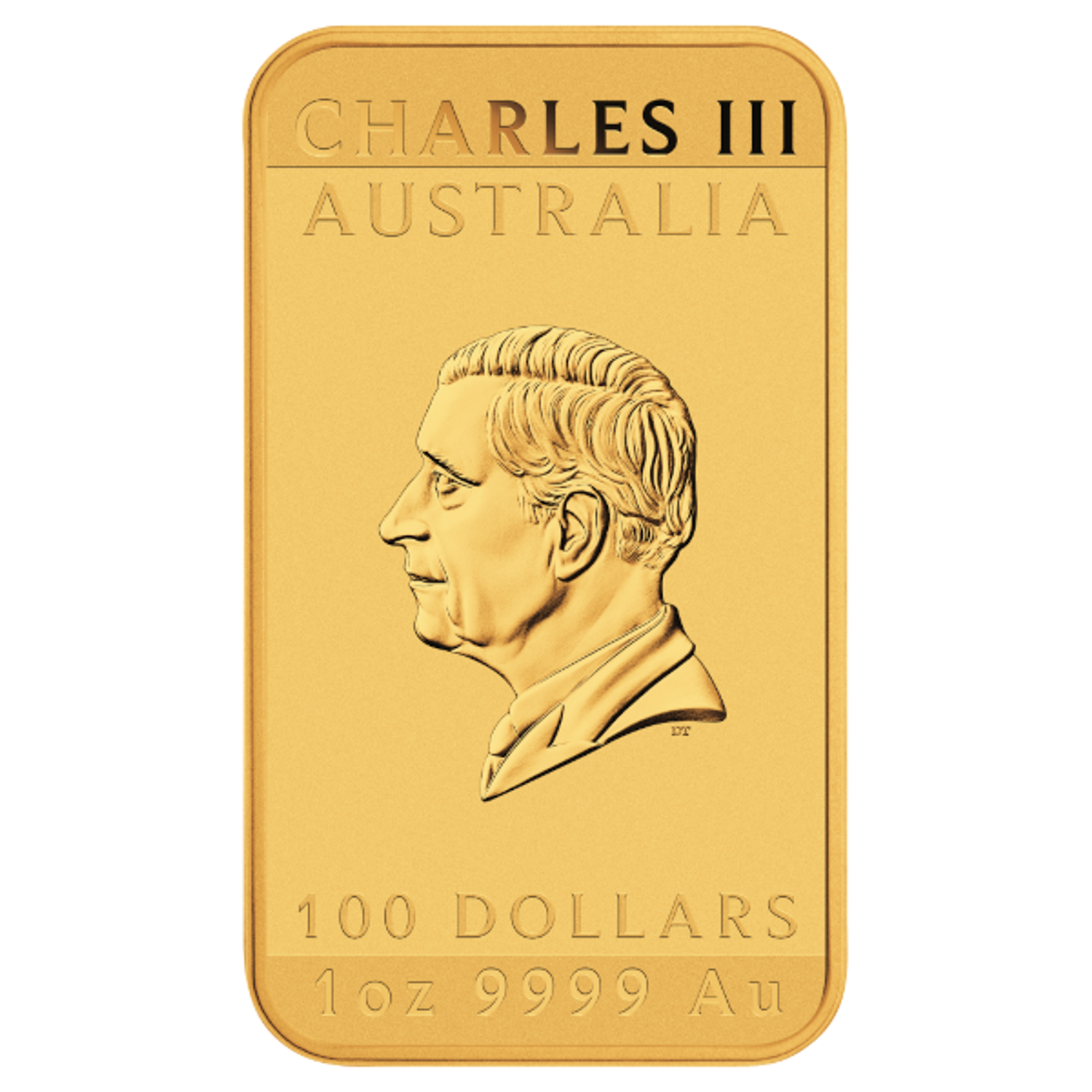 2025 1 oz Gold Perth Mint Dragon Rectangular Coin. Second image.