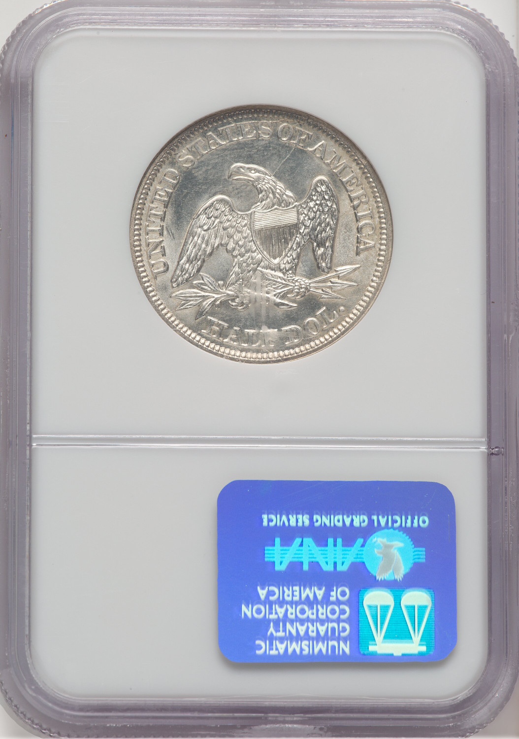 1847 50C Seated Half Dollar NGC MS67. Second image.