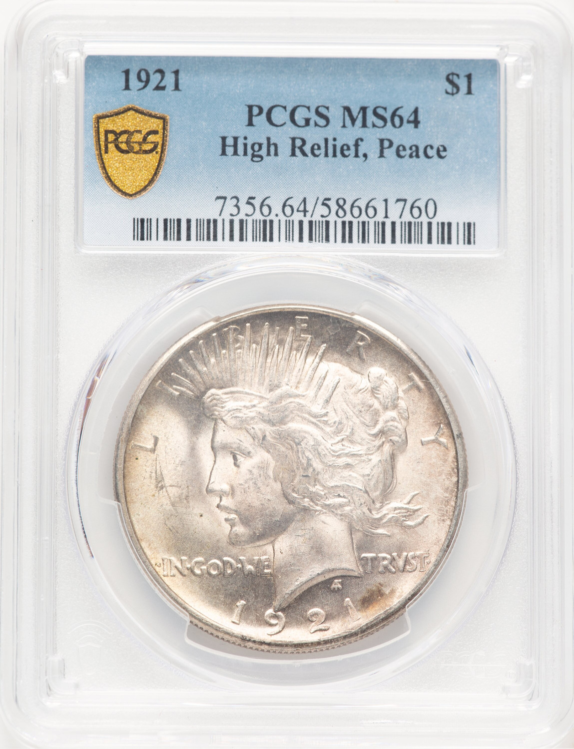 1921 Peace Peace Dollar PCGS MS64 (778946002)