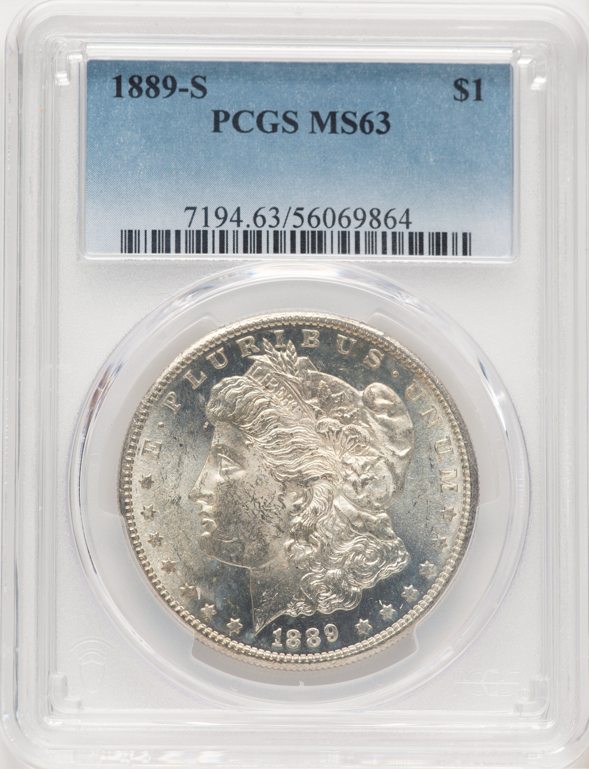 1889-S Morgan Dollar PCGS MS63 (779070019)