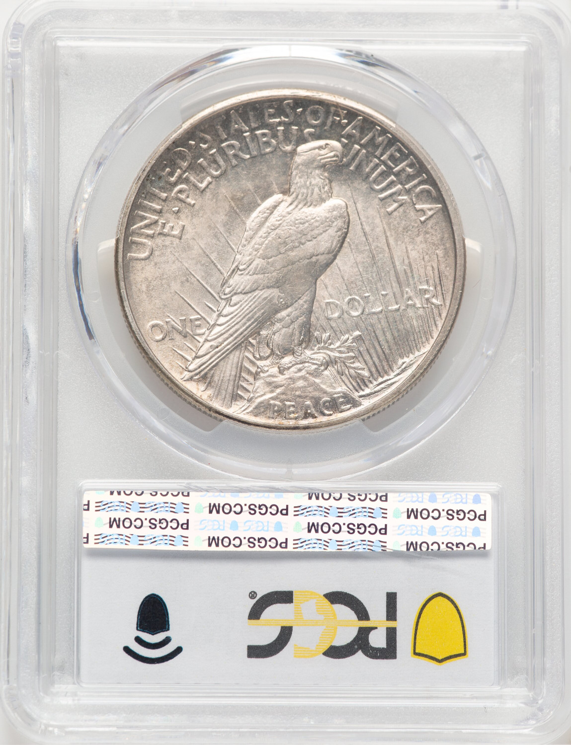 1921 Peace Dollar PCGS MS62. Second Image