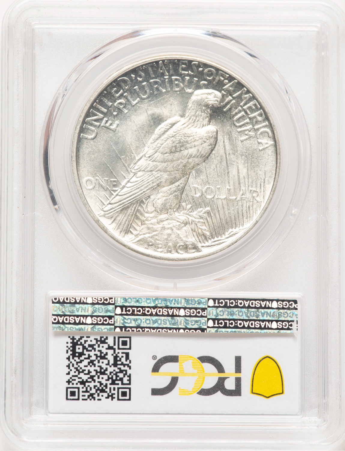 1921 Peace Dollar PCGS MS63 (778971009). Second image.