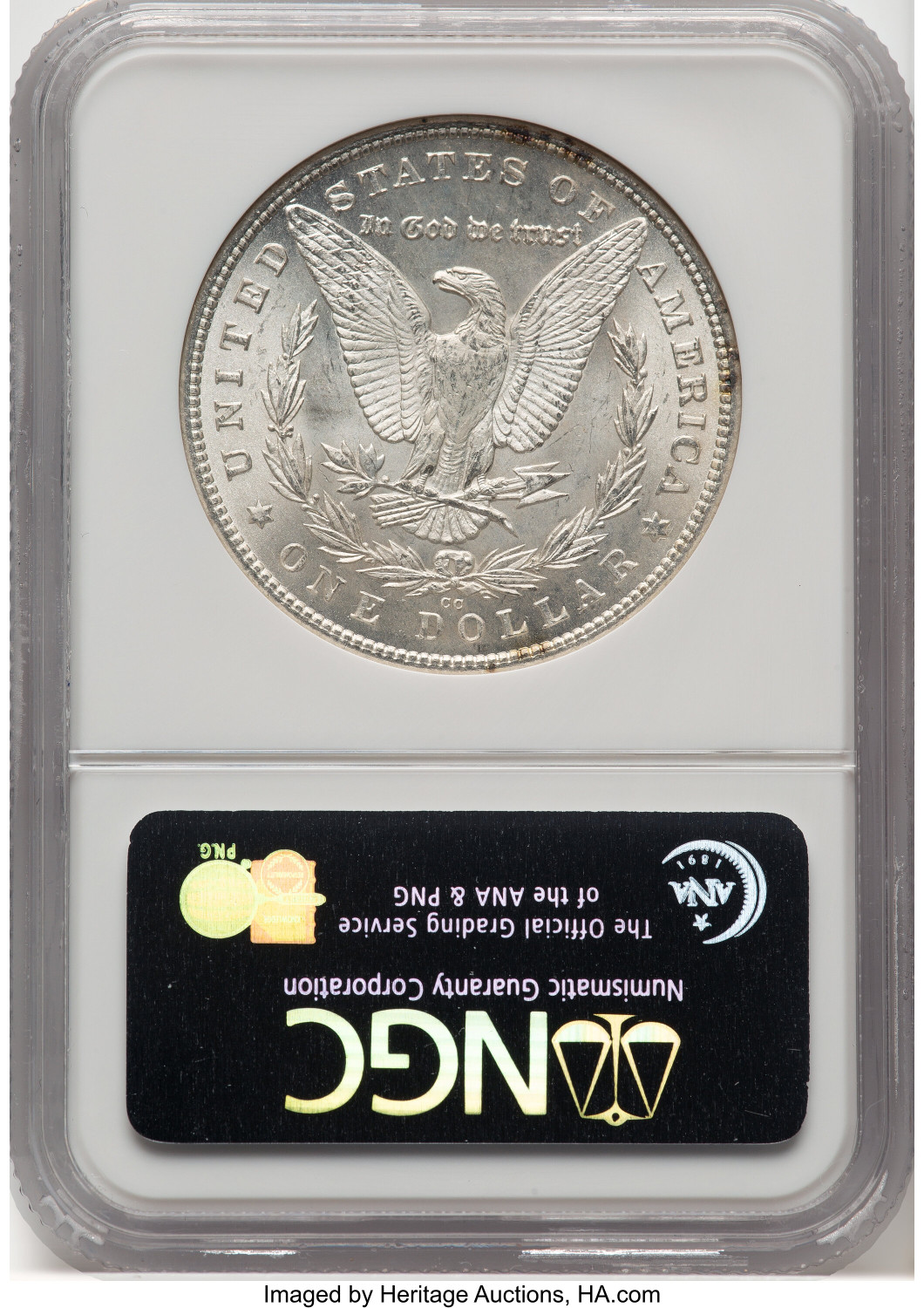 1880-CC Morgan Dollar NGC MS64. Second Image