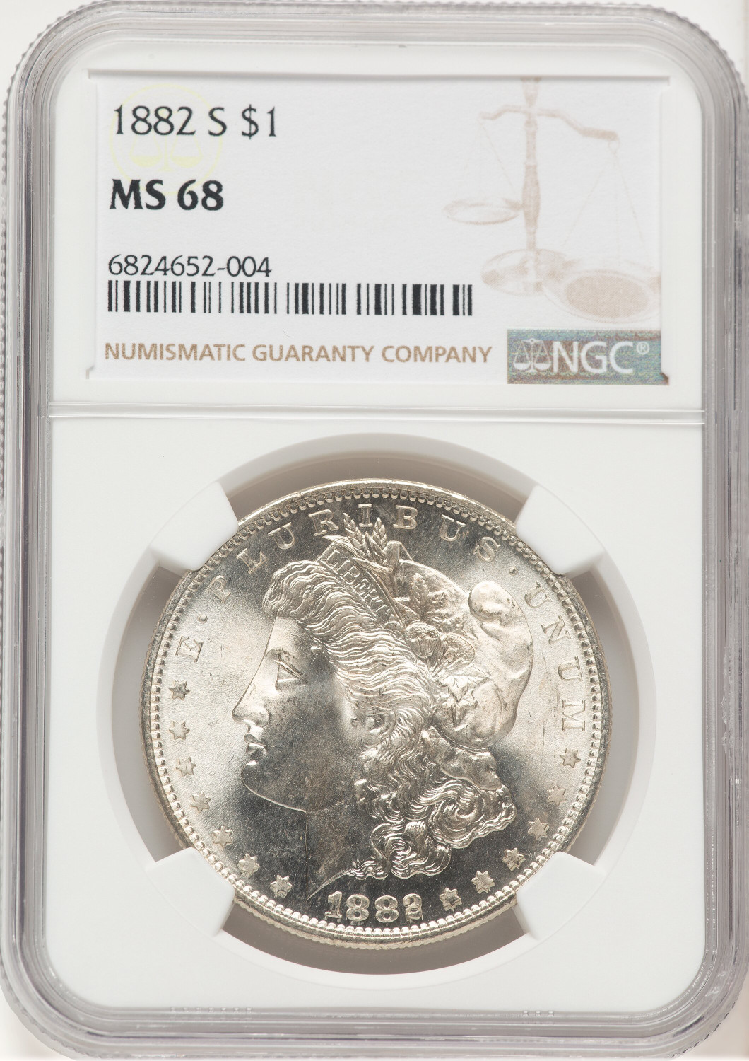1882-S Morgan Dollar NGC MS68 (507435014)