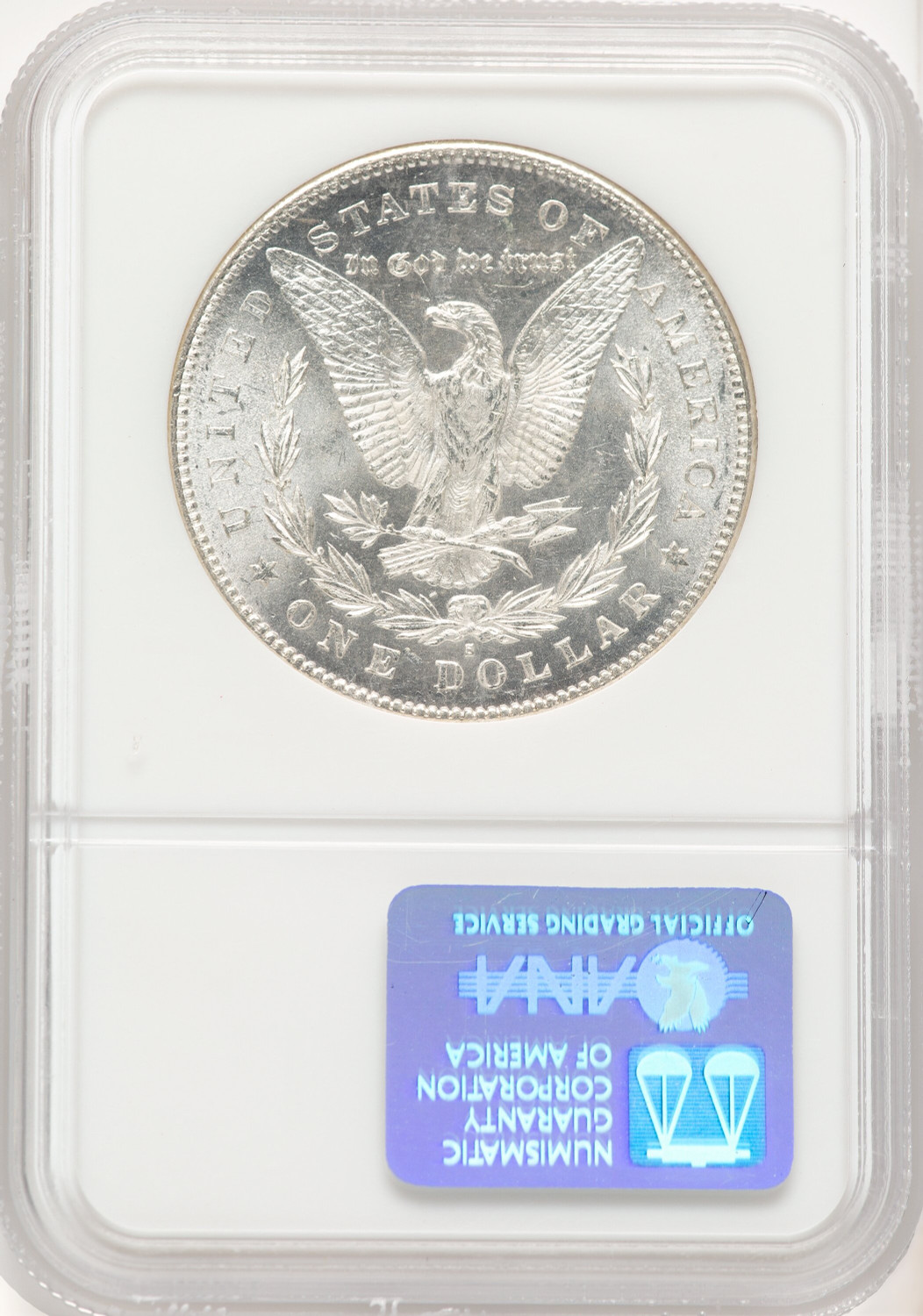 1879-S Reverse of 1878 Morgan Dollar NGC MS63. Second image.