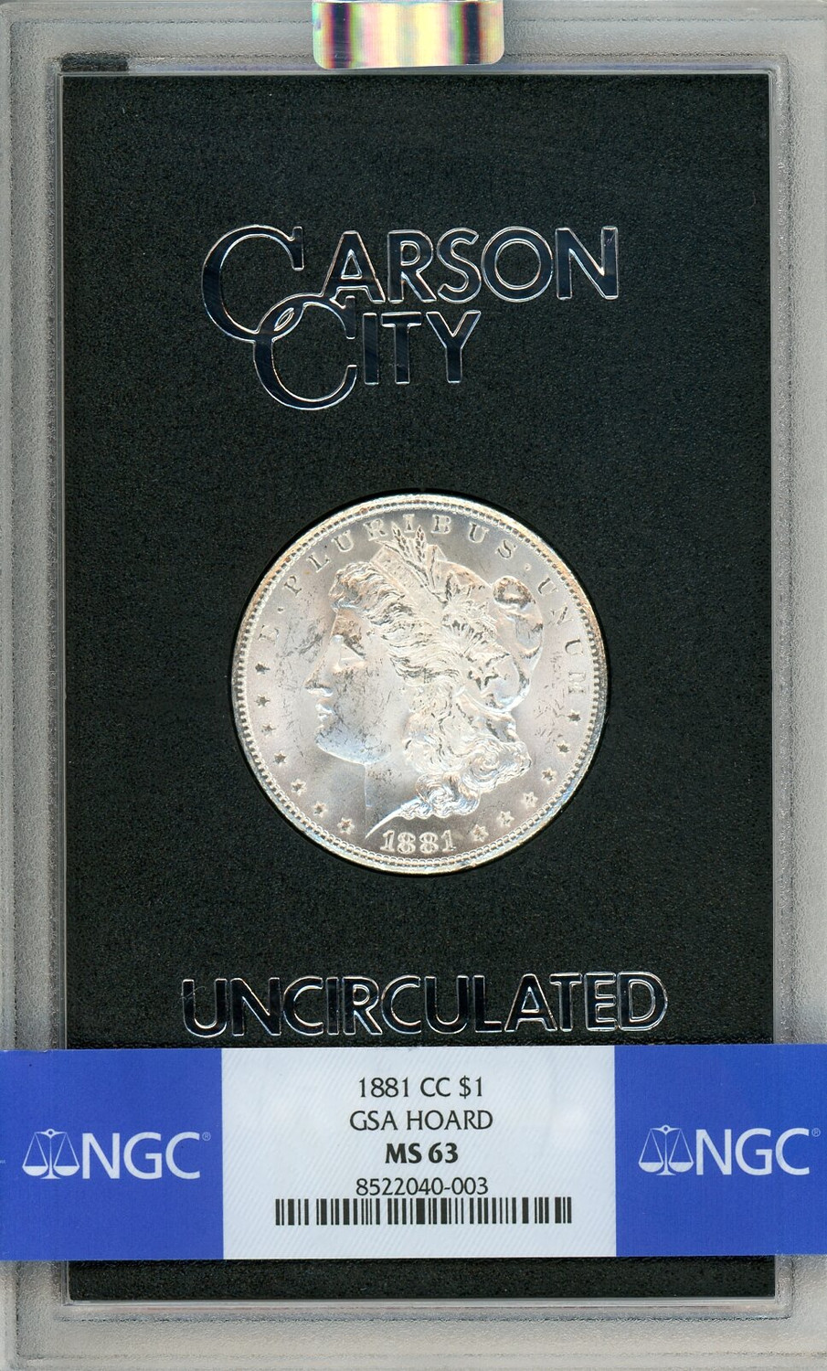 1881-CC GSA Hoard Morgan Dollar NGC MS63 (778573034)