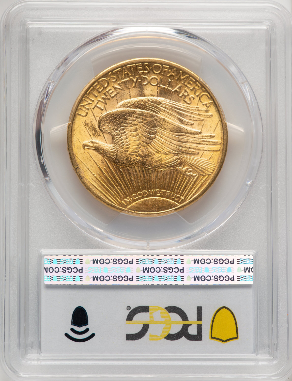 1920 $20 Saint-Gaudens Double Eagle PCGS MS63+ (759990007). Second image.