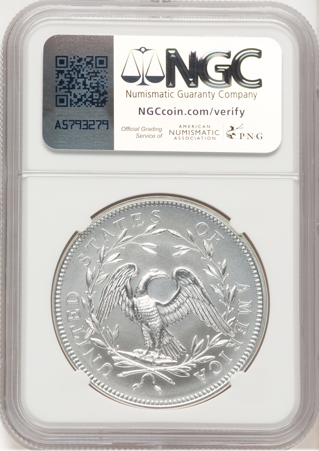 2024-(P) Silver 230th Anniversary Flowing Hair Medal FDI Flowing Hair Label Modern Commemoratives NGC MS70. Second image.