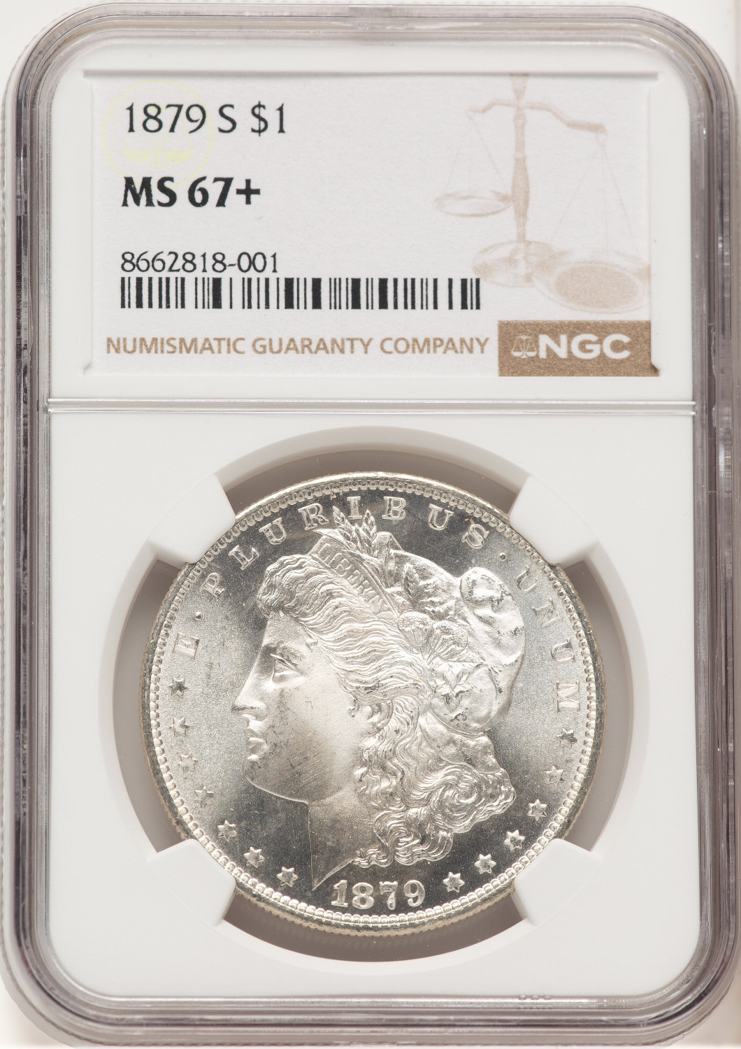 1879-S Morgan Dollar NGC MS67+ (778970003)