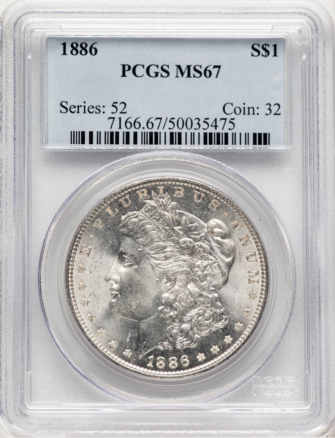 1886 Morgan Dollar PCGS MS67 (778971014)