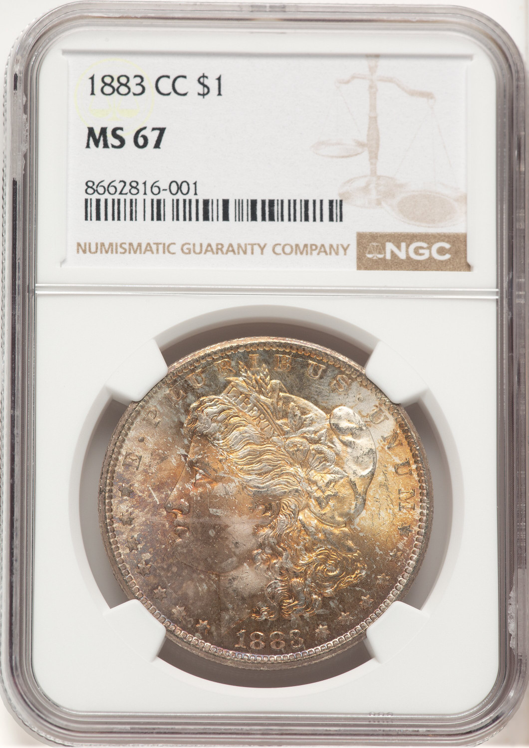 1883-CC Morgan Dollar NGC MS67 (778990005)