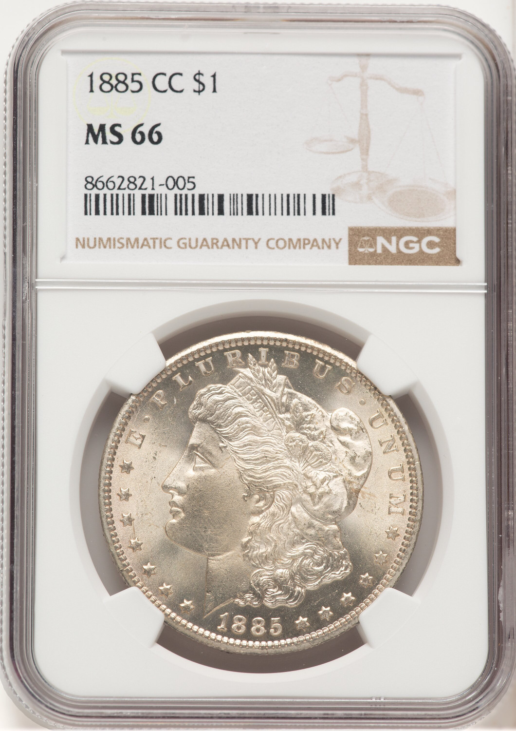 1885-CC Morgan Dollar NGC MS66 (521416032)