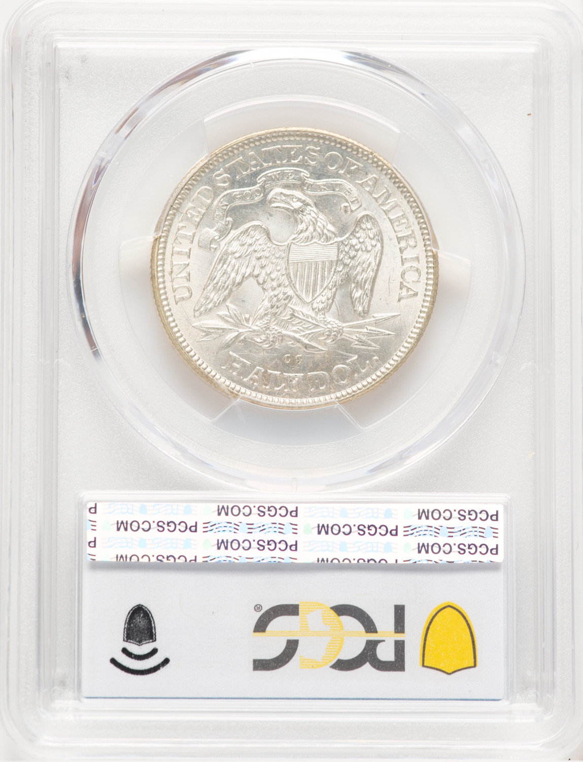 1877-CC 50C Seated Half Dollar PCGS MS64 (776350016). Second Image