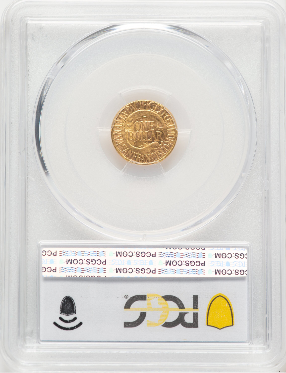 1915-S G$1 PAN-PAC Gold Dollar Commemorative Gold PCGS MS65 (776661030). Second Image