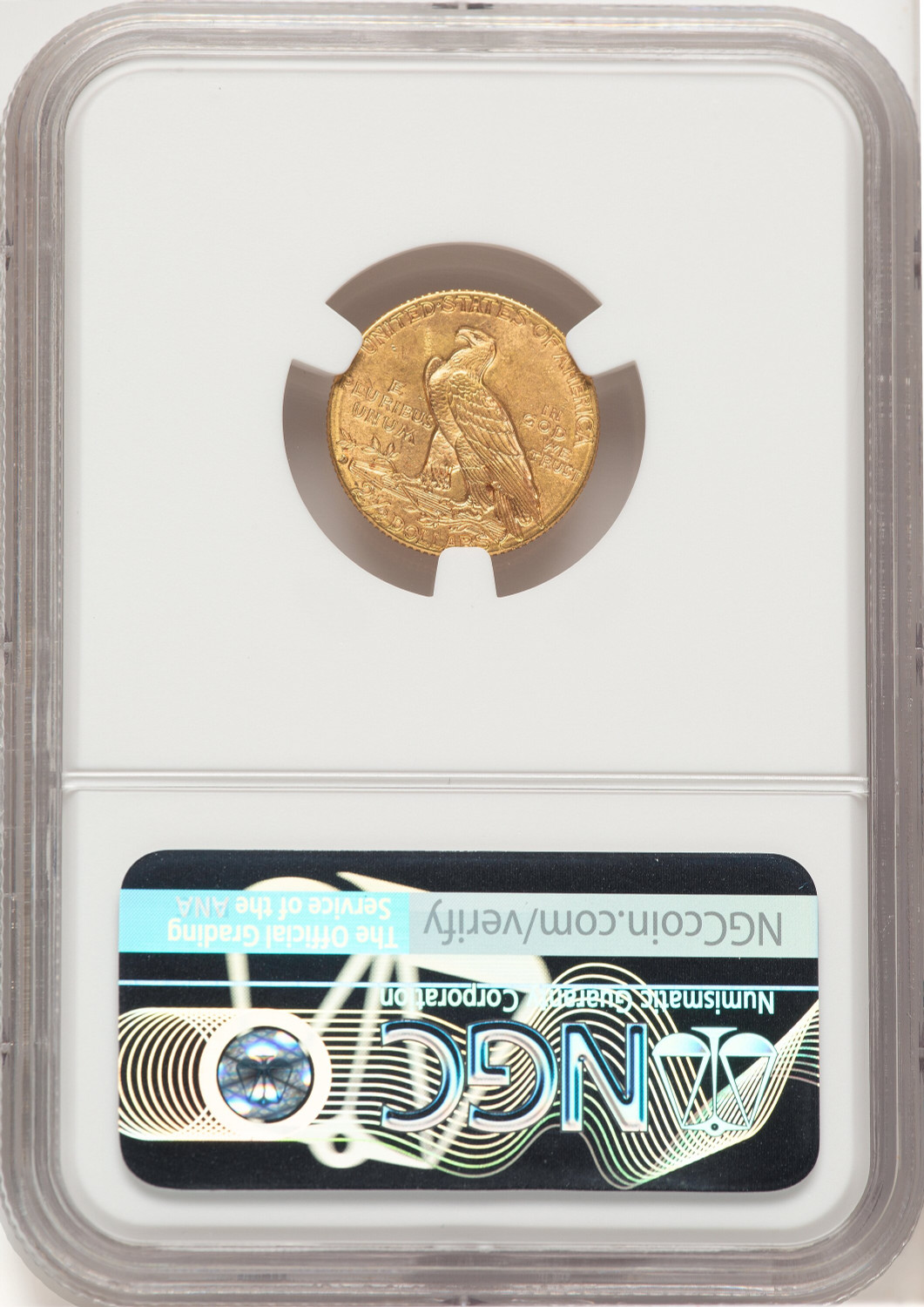 1914-D $2.50 Indian Quarter Eagle NGC MS64 (776679007). Second Image