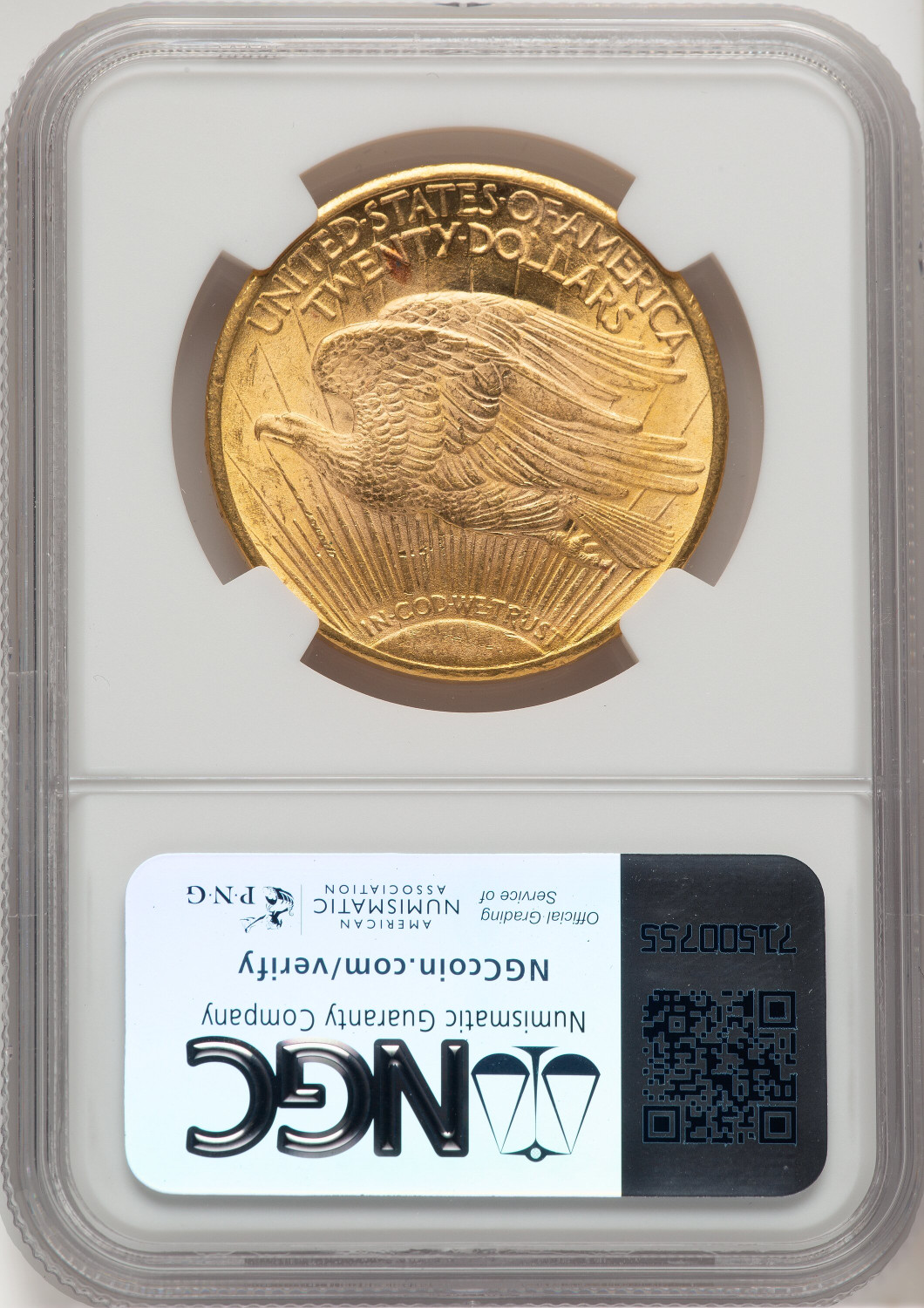 1924 $20 Saint Saint-Gaudens Double Eagle NGC MS65+ (776592027). Second Image