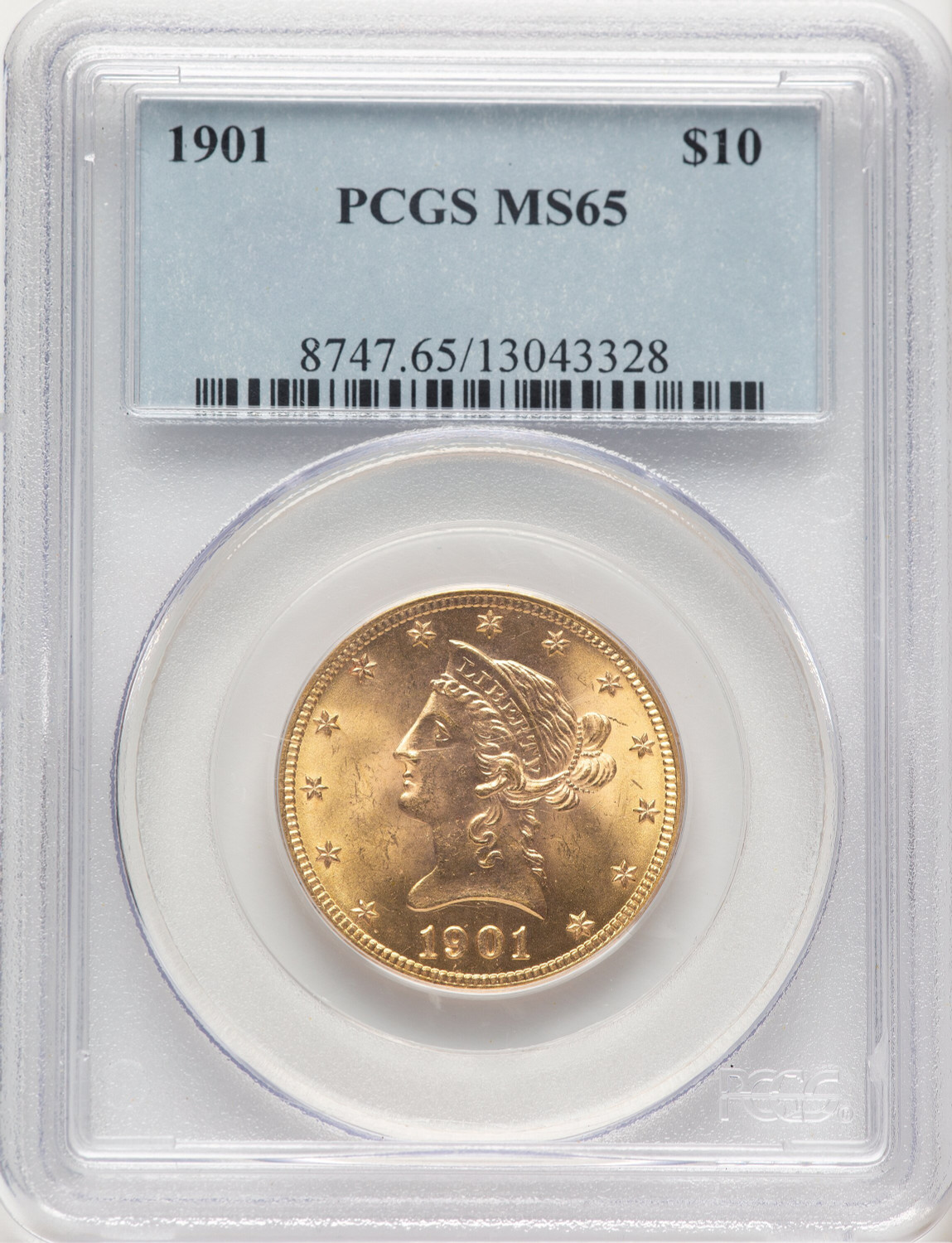 1901 $10 Liberty Eagle PCGS MS65 (177385004)