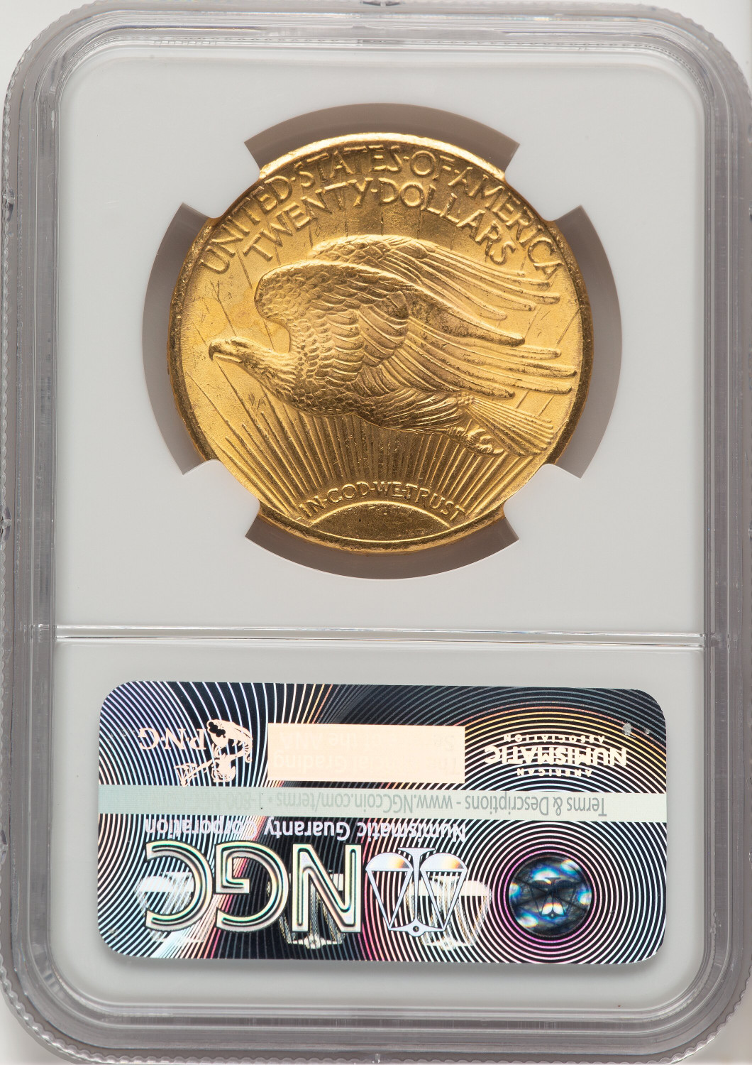 1927 $20 Saint-Gaudens Double Eagle NGC MS65+ (520918031). Second Image