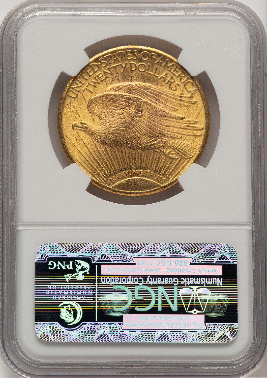 1927 $20 Saint-Gaudens Double Eagle NGC MS65+ (520918035). Second Image
