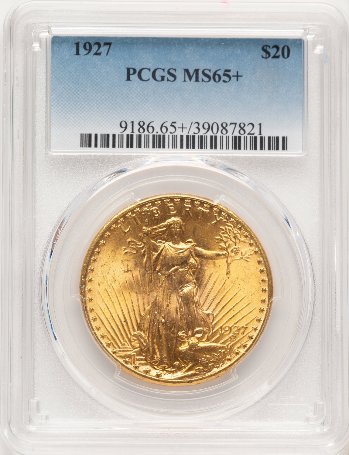 1927 $20 Saint-Gaudens Double Eagle PCGS MS65+ (521389027)
