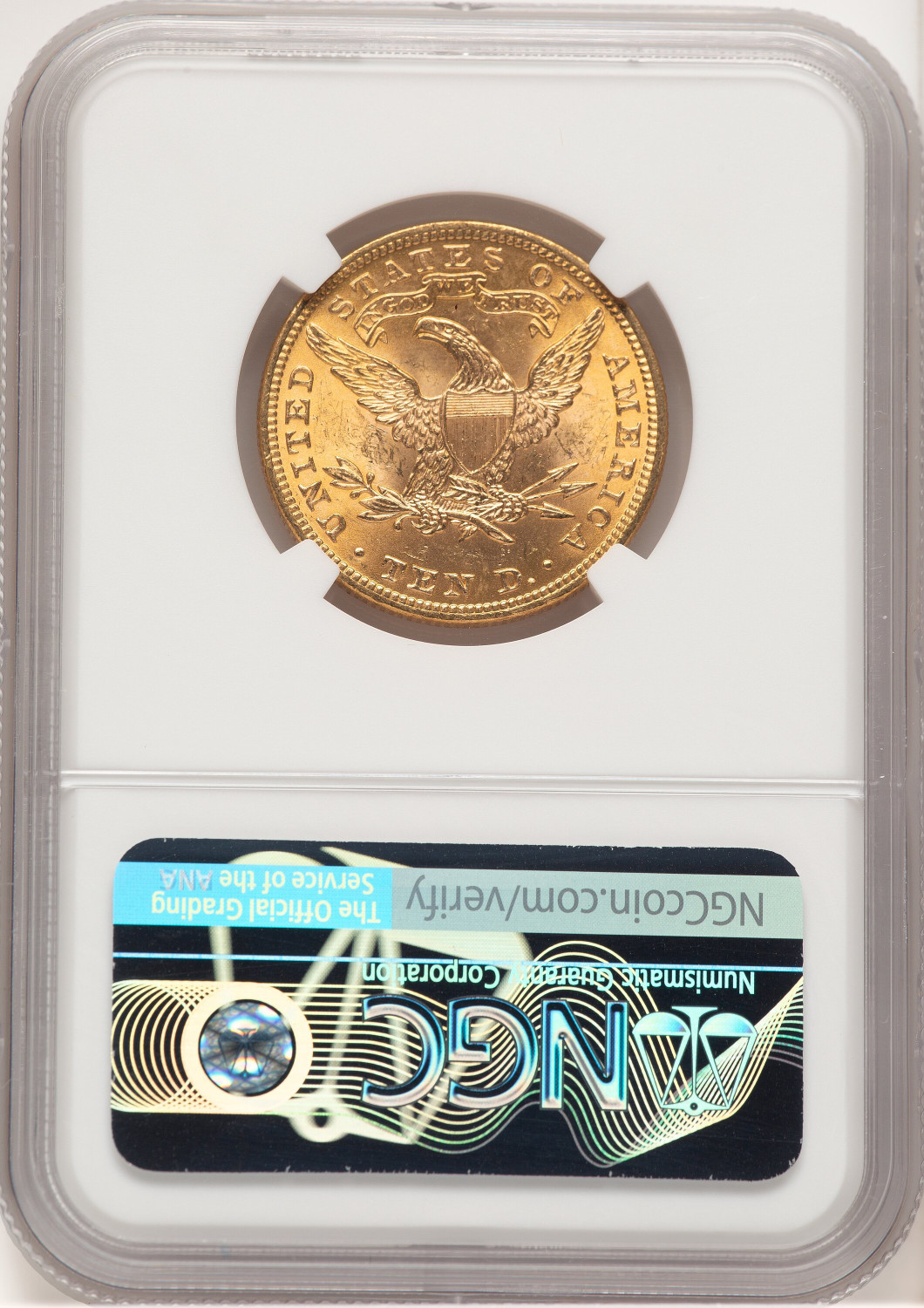 1901 $10 Liberty Eagle NGC MS65 (777999043). Second Image