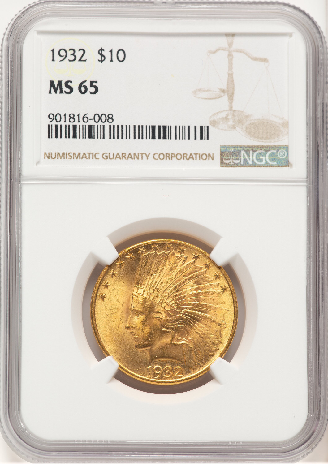 1932 $10 Indian Eagle NGC MS65 (779511001)