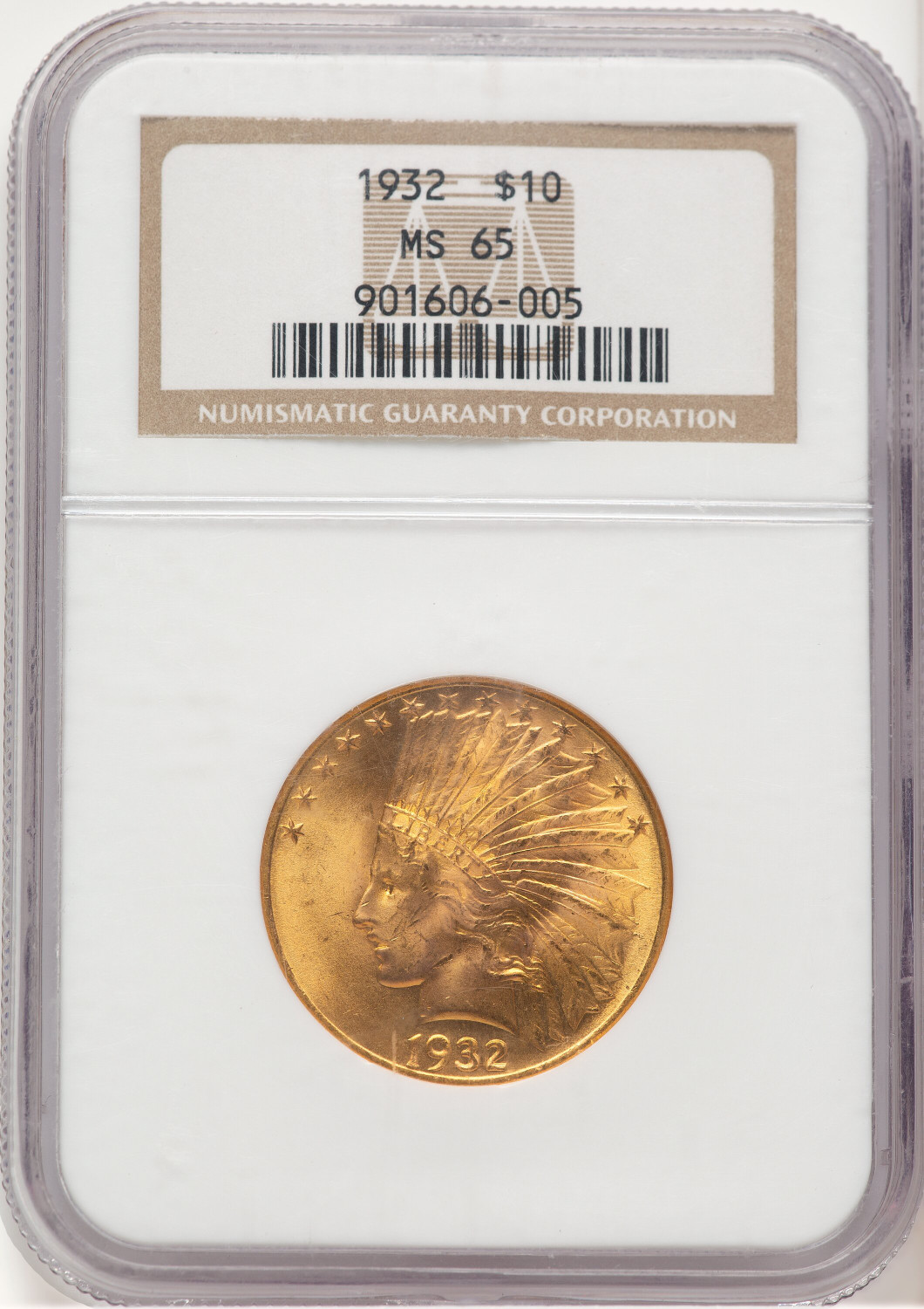 1932 $10 Indian Eagle NGC MS65 (779511002)