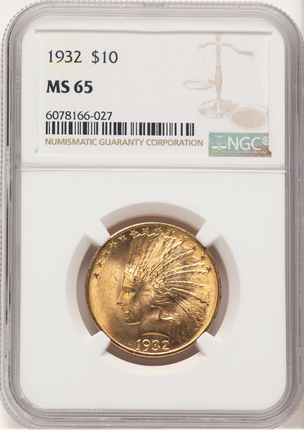 1932 $10 Indian Eagle NGC MS65 (779511003)