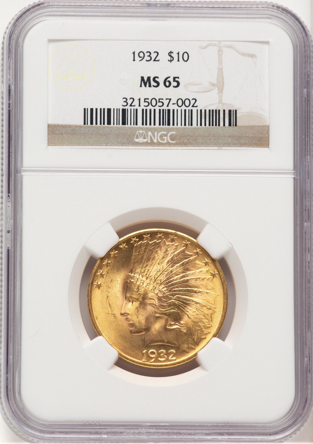 1932 $10 Indian Eagle NGC MS65 (779511004)