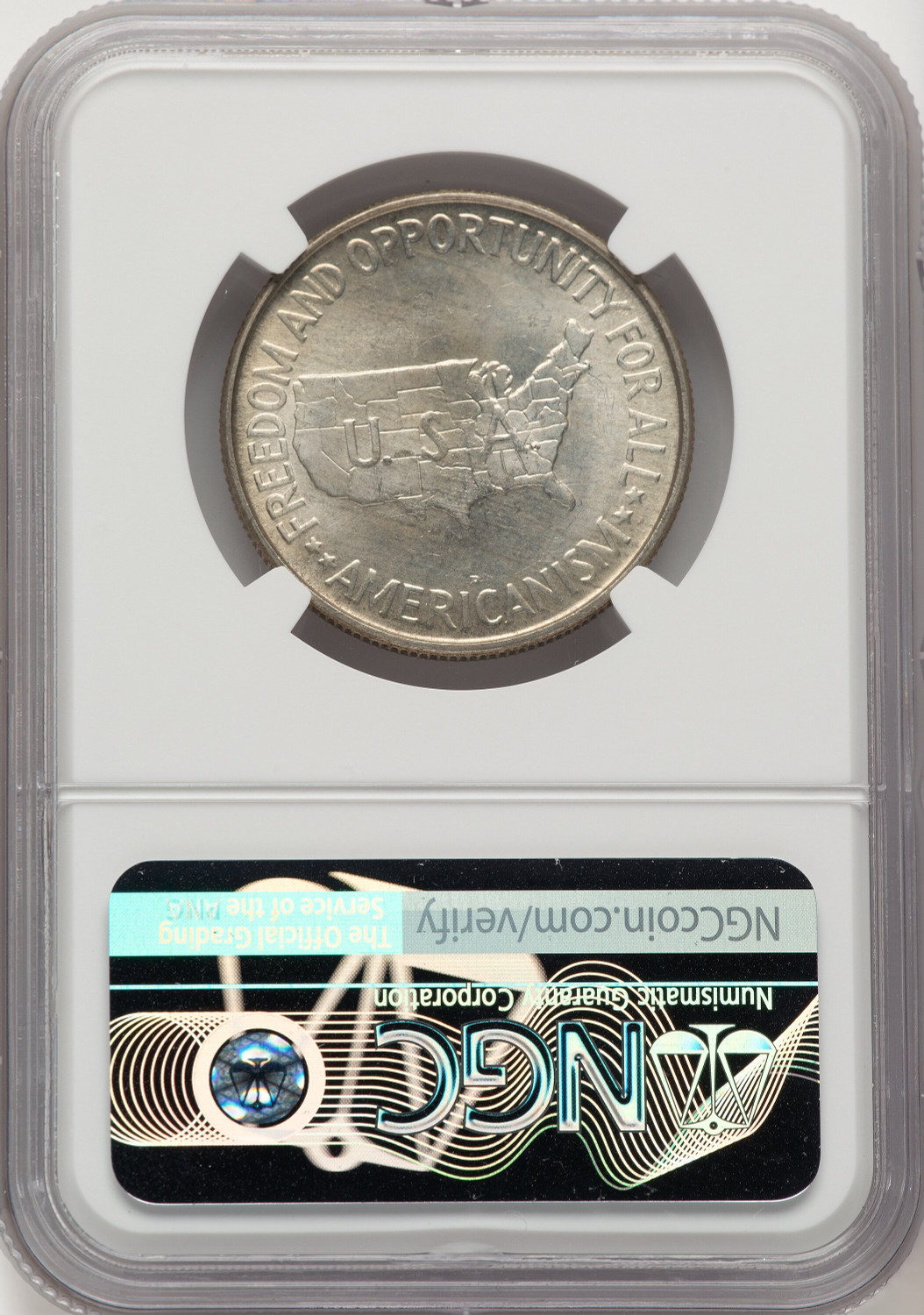 1952-D 50C Washington-Carver Commemorative Silver NGC MS67. Second Image