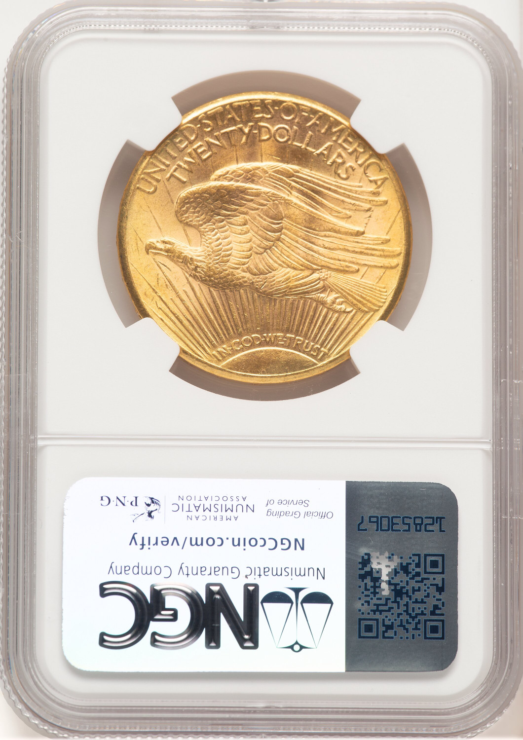 1925-D $20 Saint-Gaudens Double Eagle NGC MS64 (776350013). Second Image