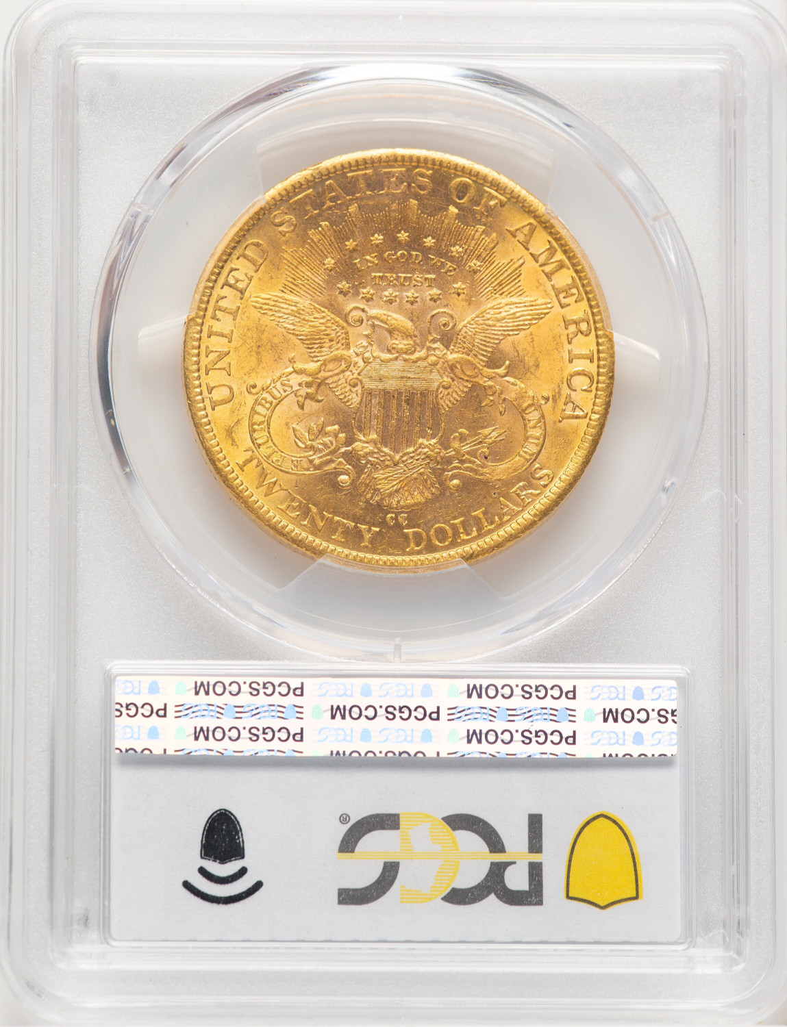 1883-CC $20 Liberty Double Eagle PCGS MS61 (773721009). Second image.