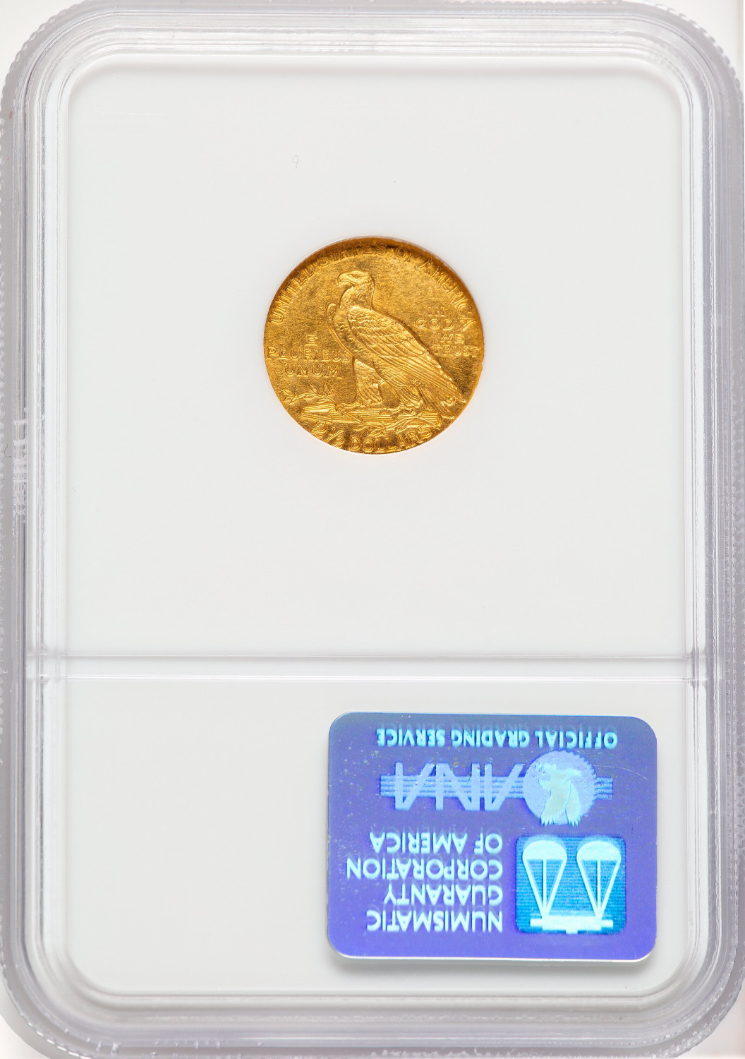 1910 $2.50 Proof Indian Quarter Eagle NGC PR65. Second image.