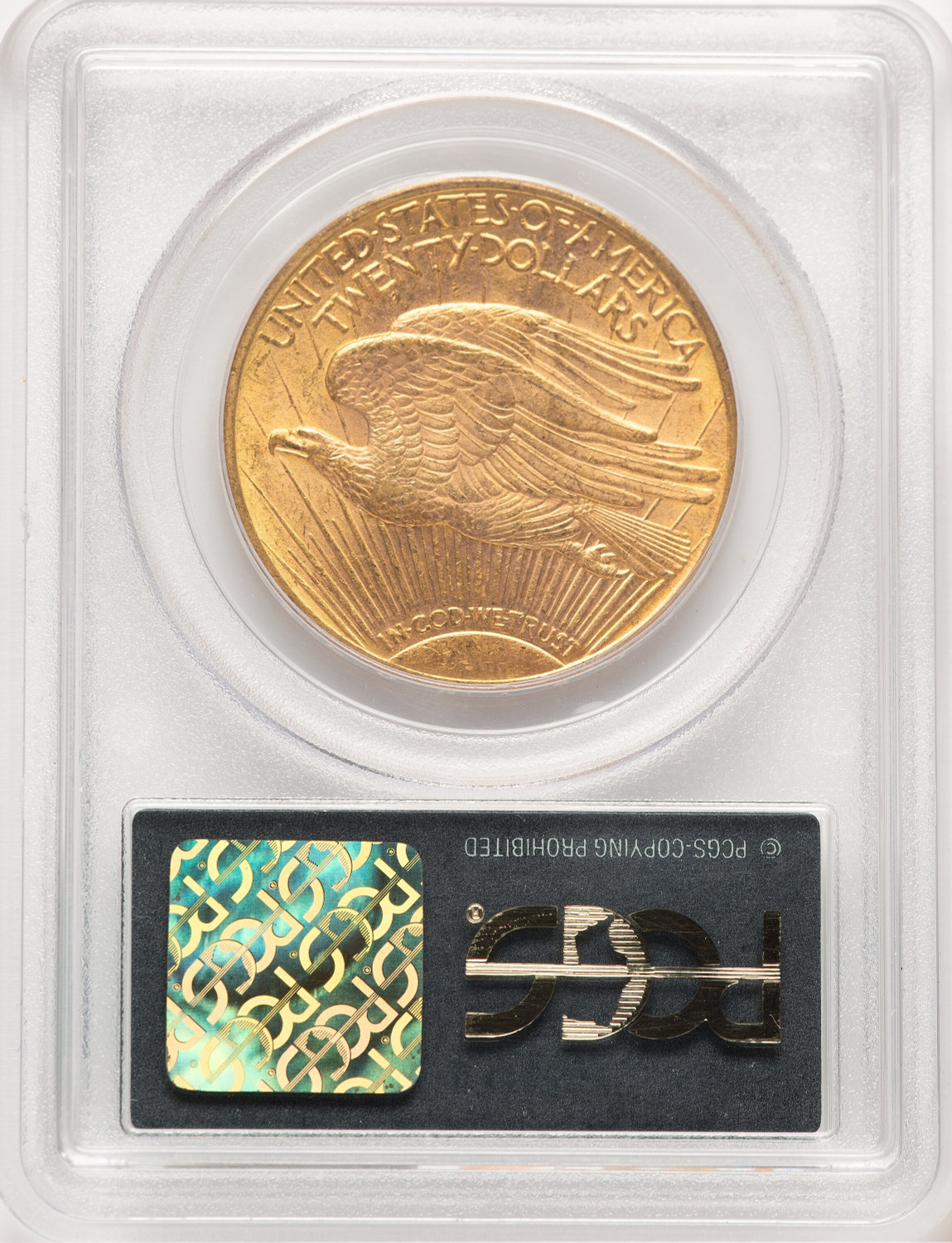 1909-D $20 Saint-Gaudens Double Eagle PCGS MS63. Second Image
