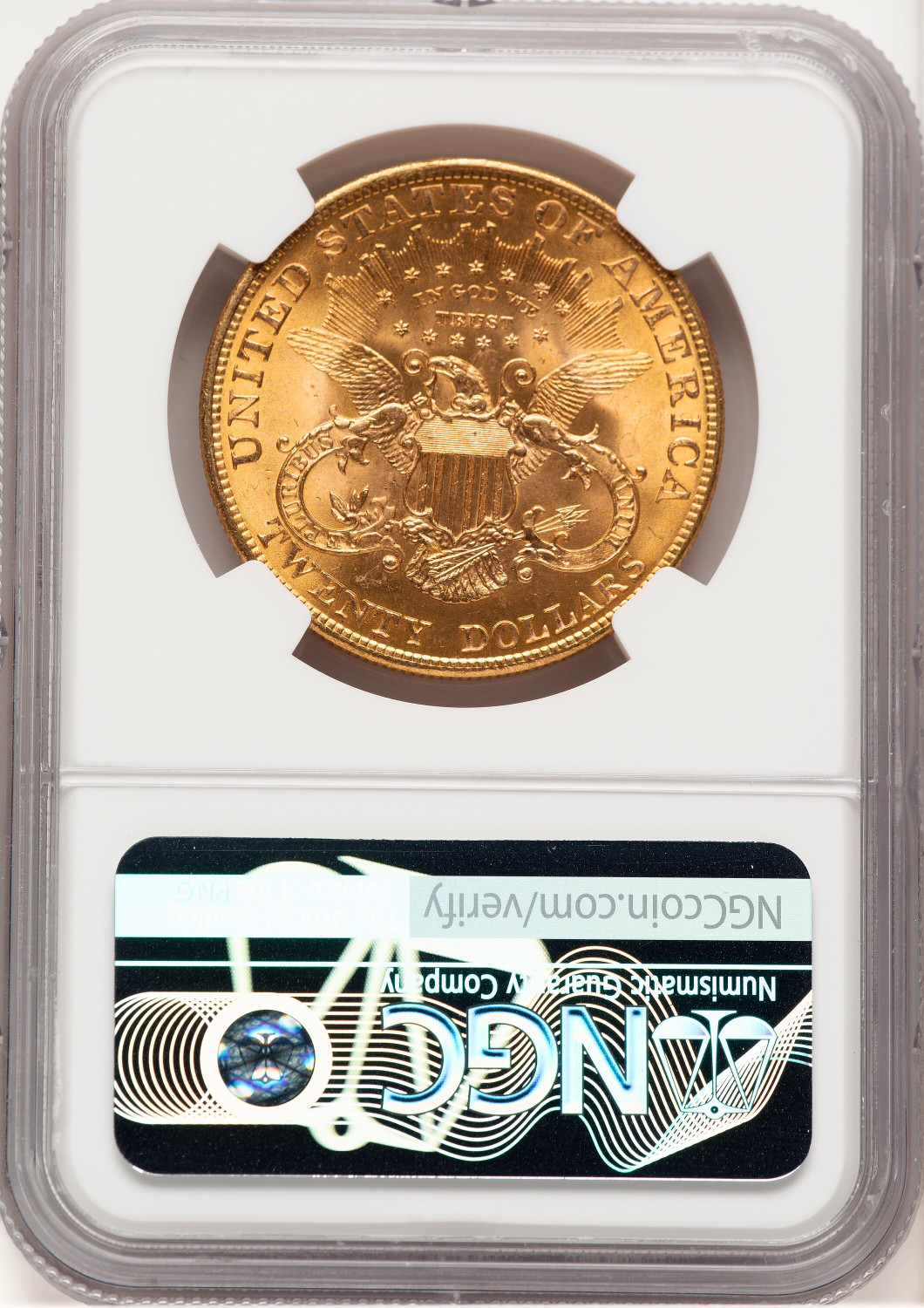 1904 $20 Liberty Liberty Double Eagle NGC MS66+. Second Image
