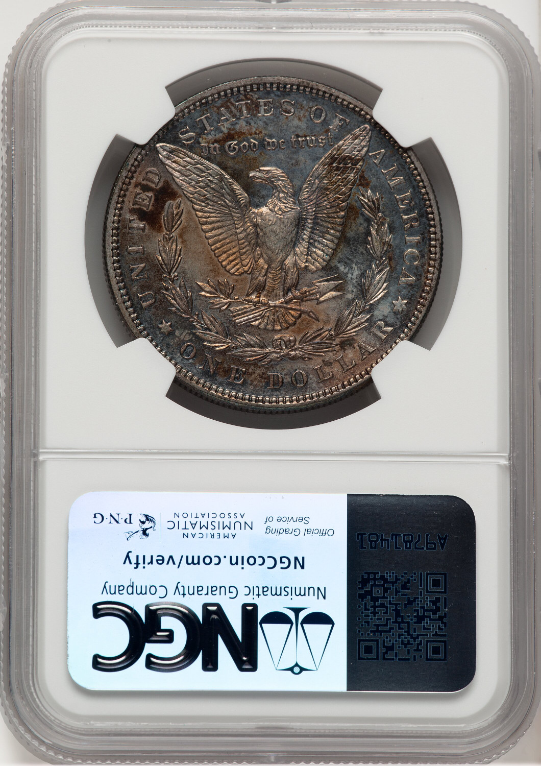 1887 Proof Morgan Dollar NGC PR61. Second image.