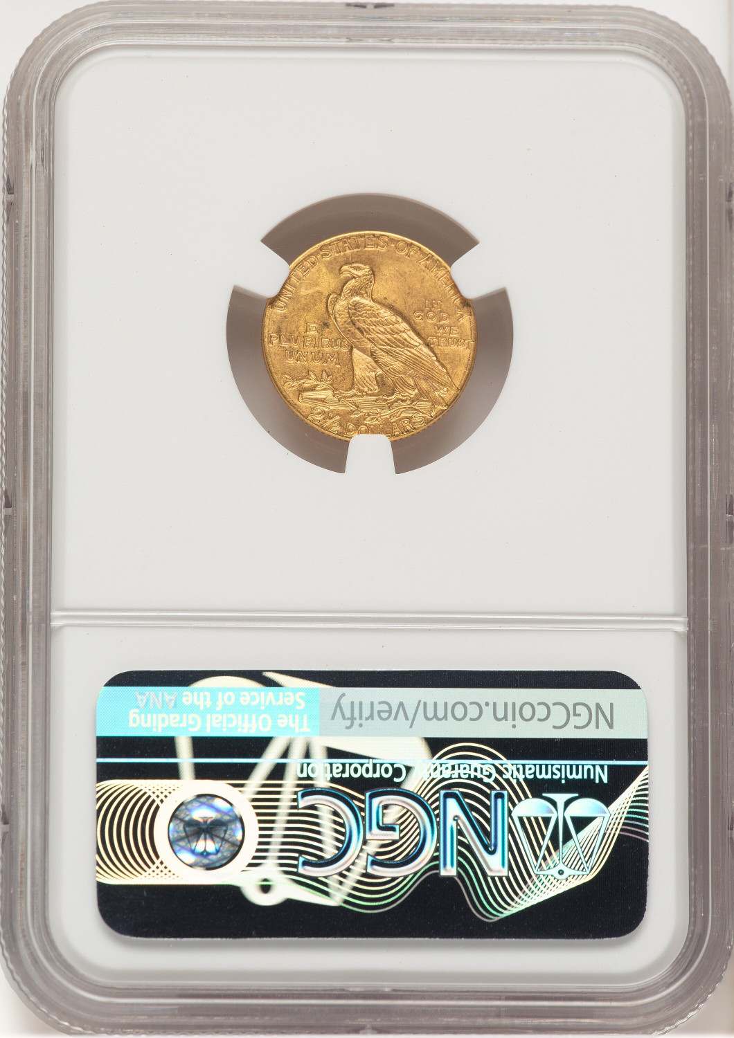 1913 $2.50 Indian Quarter Eagle NGC MS63 (779078009). Second Image