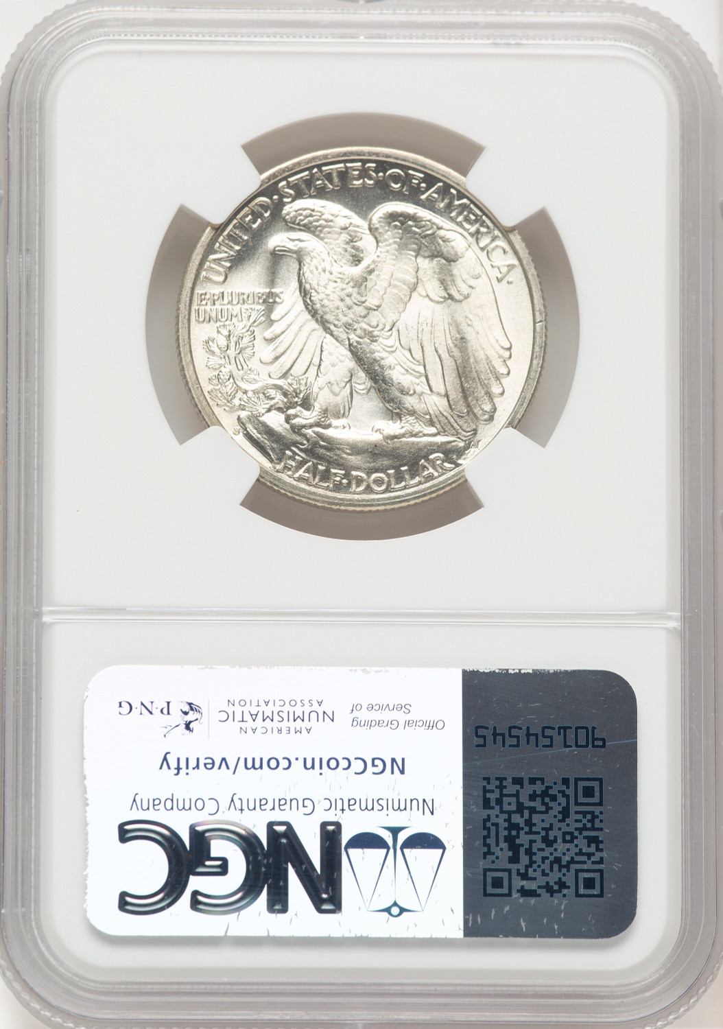 1939-S 50C Walking Liberty Half Dollar NGC MS67. Second Image