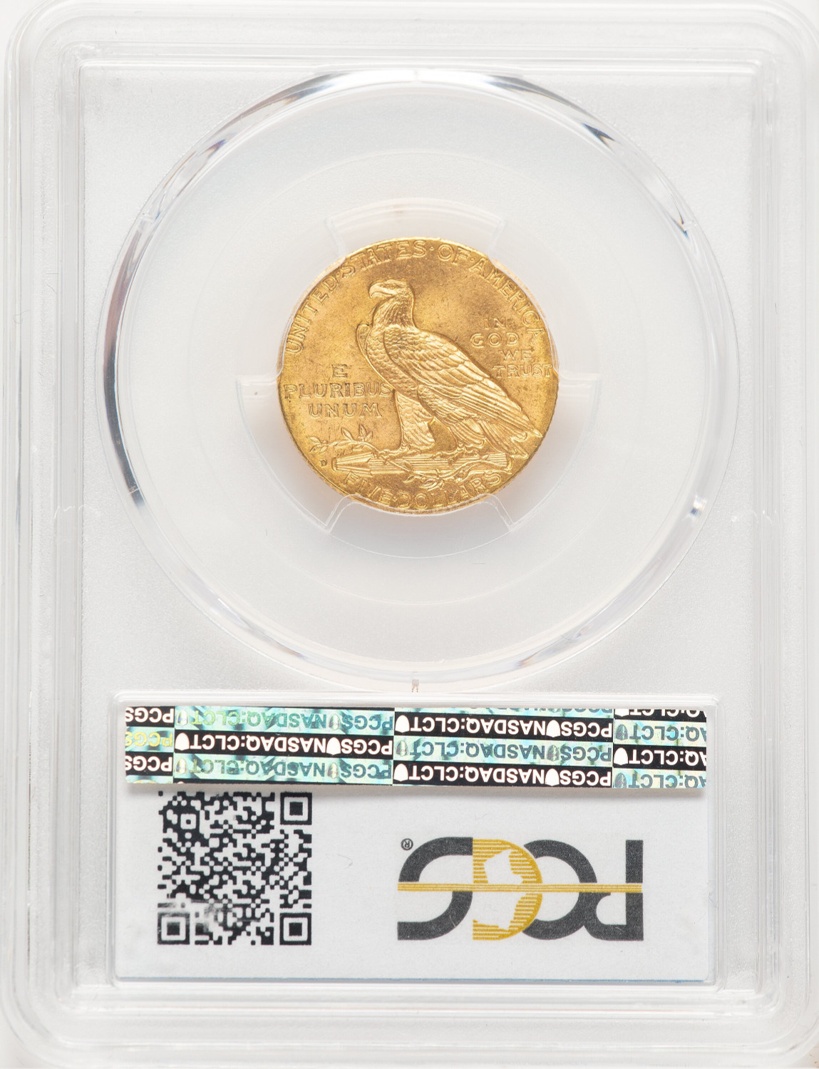 1909-D $5 Indian Half Eagle PCGS MS65 (778913001). Second Image
