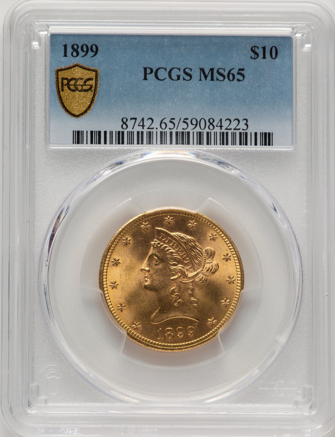 1899 $10 Liberty Eagle PCGS MS65 (521326012)