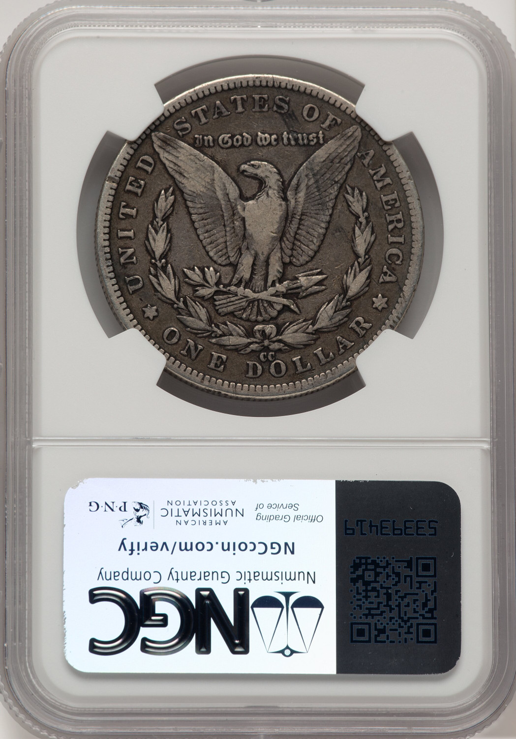 1889-CC Morgan Dollar Details NGC VF20 (507041068). Second Image