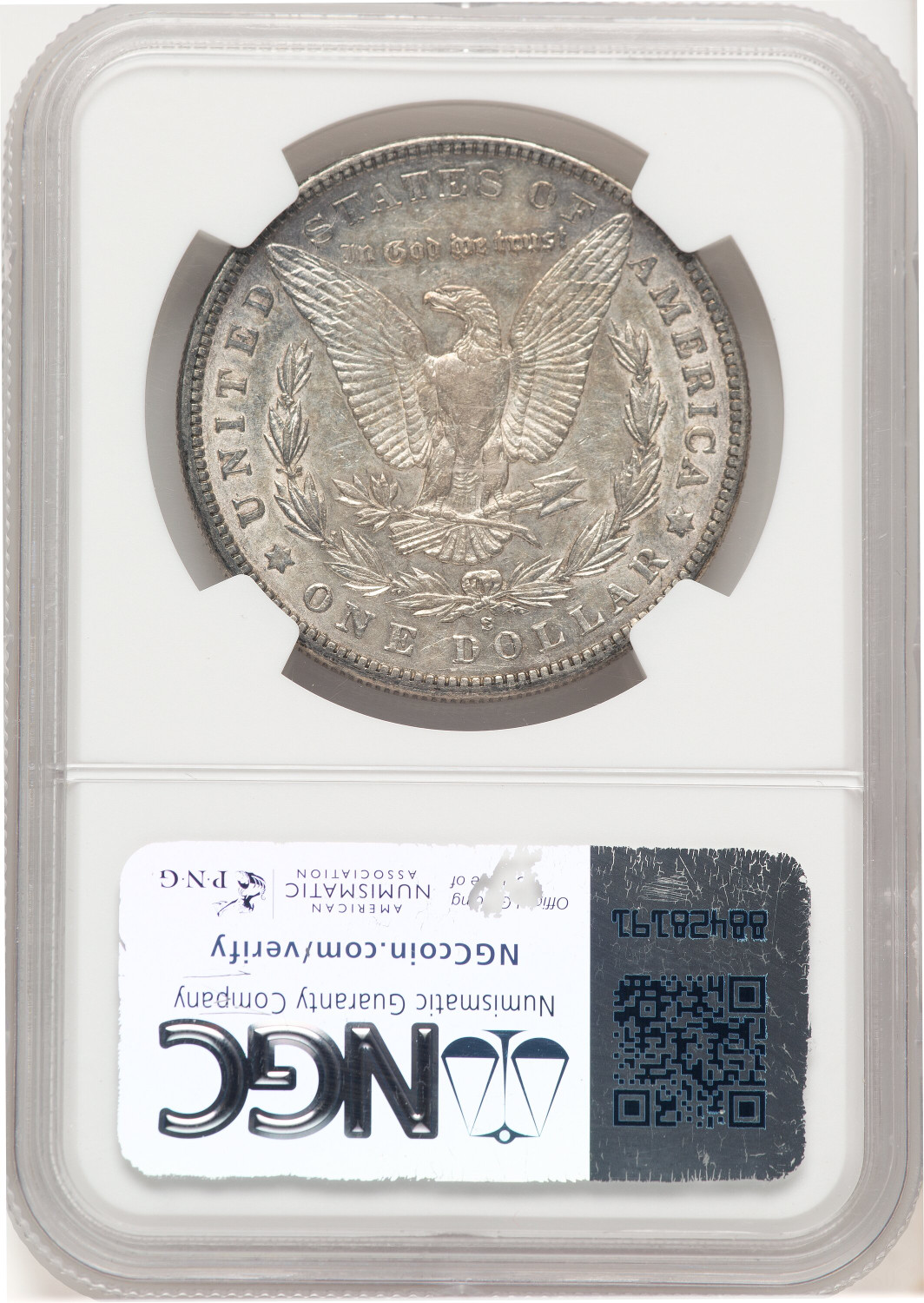 1904-S Morgan Dollar NGC AU50. Second Image