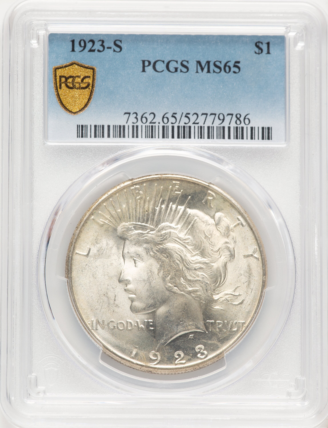 1923-S Peace Dollar PCGS MS65 (507435004)