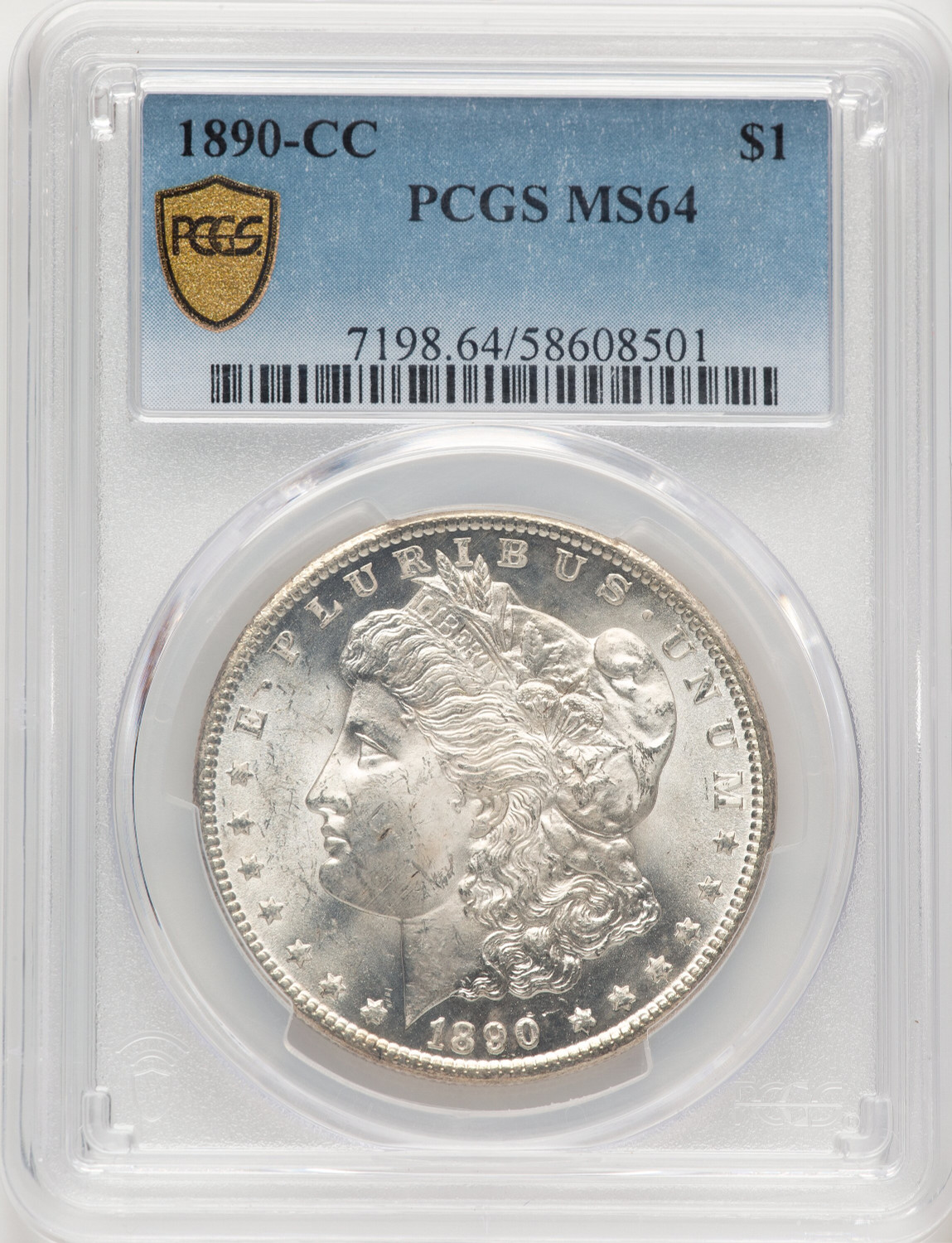 1890-CC Morgan Dollar PCGS MS64 (507435021)
