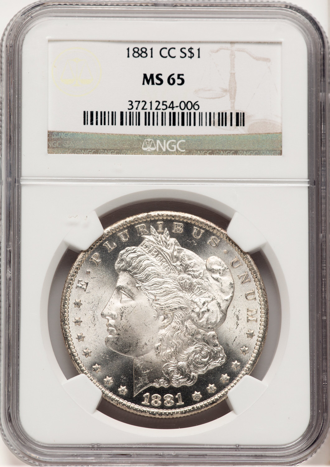 1881-CC Morgan Dollar NGC MS65 (778807008)