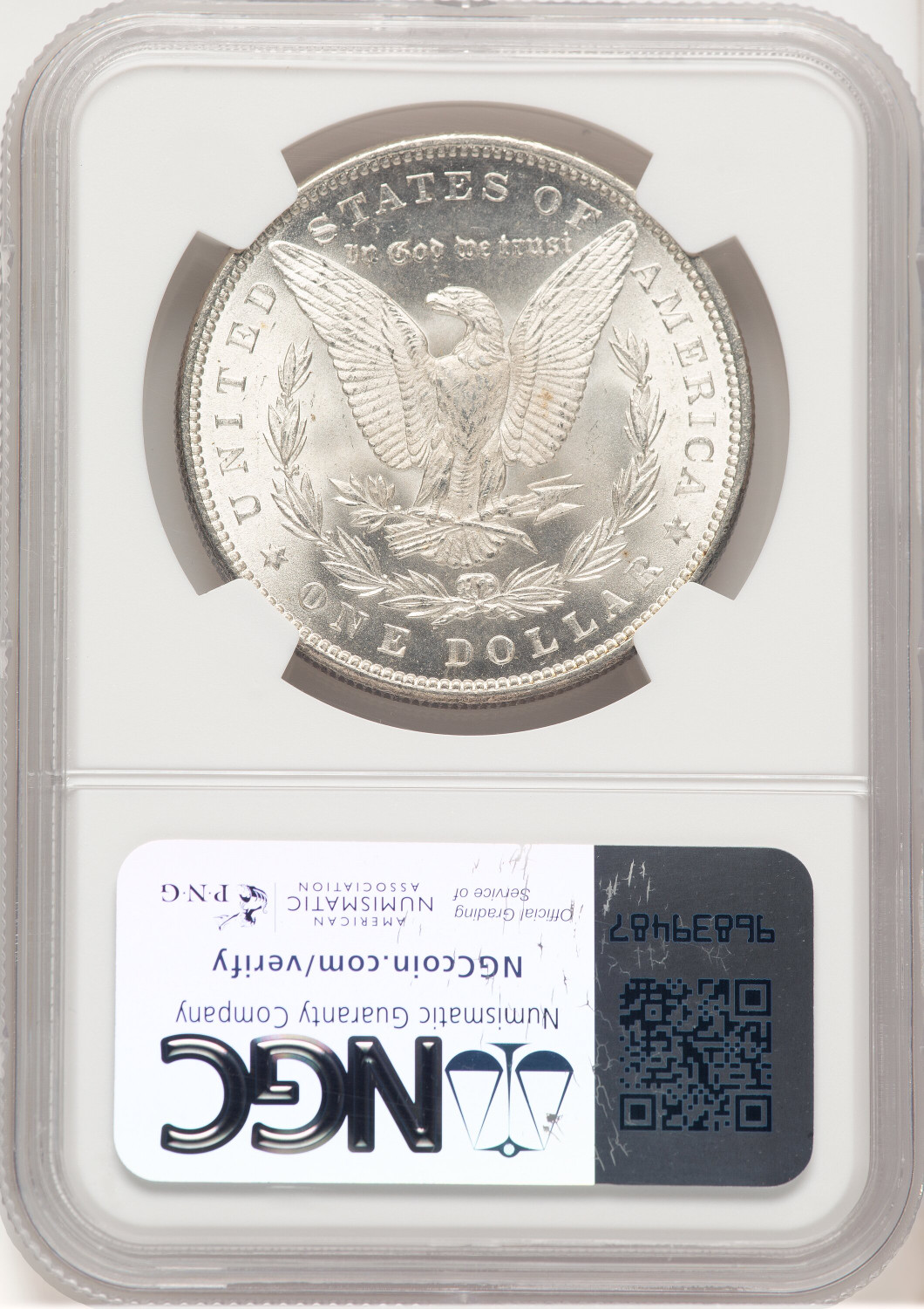 1883 Morgan Dollar NGC MS66+. Second Image