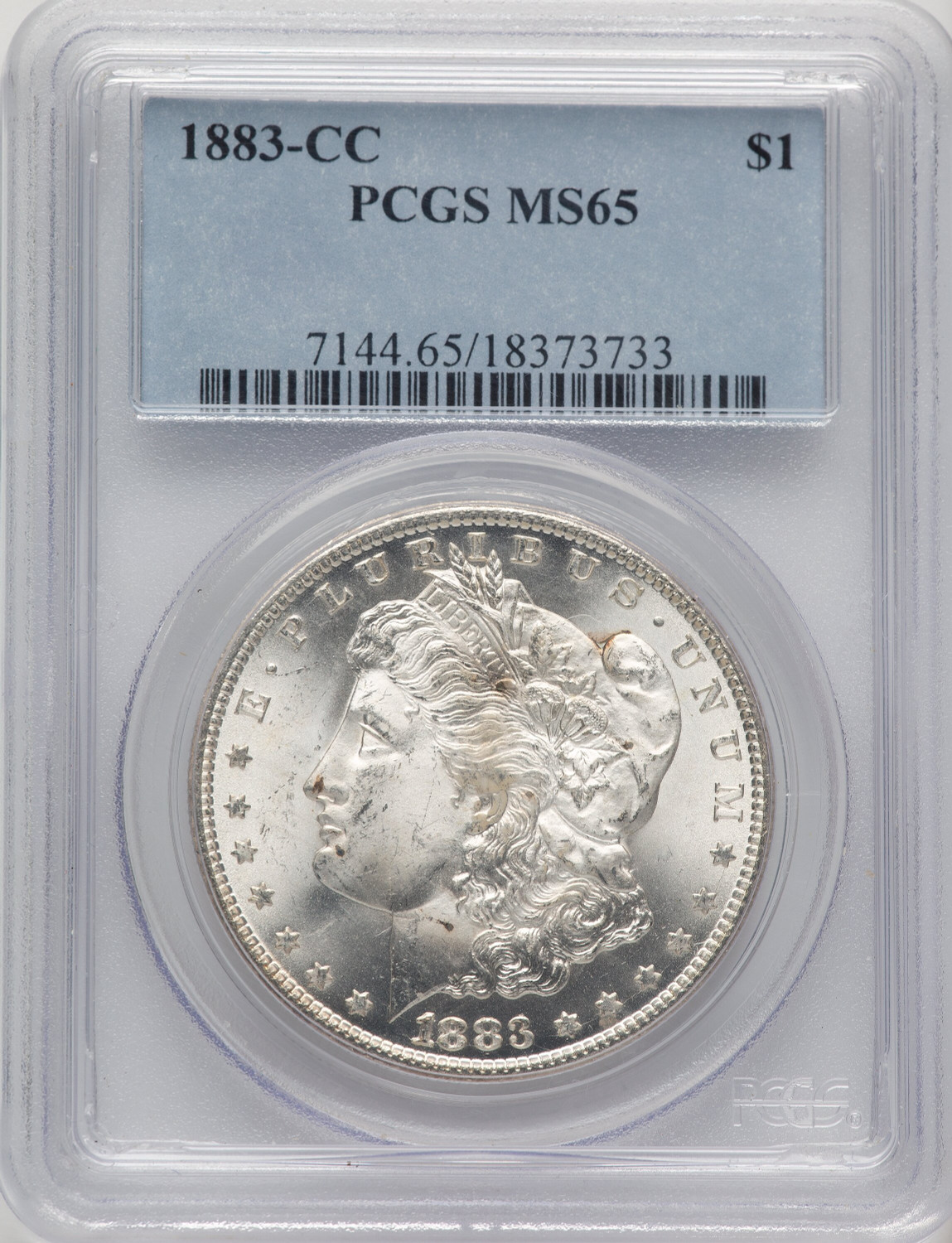 1883-CC Morgan Dollar PCGS MS65 (777410141)