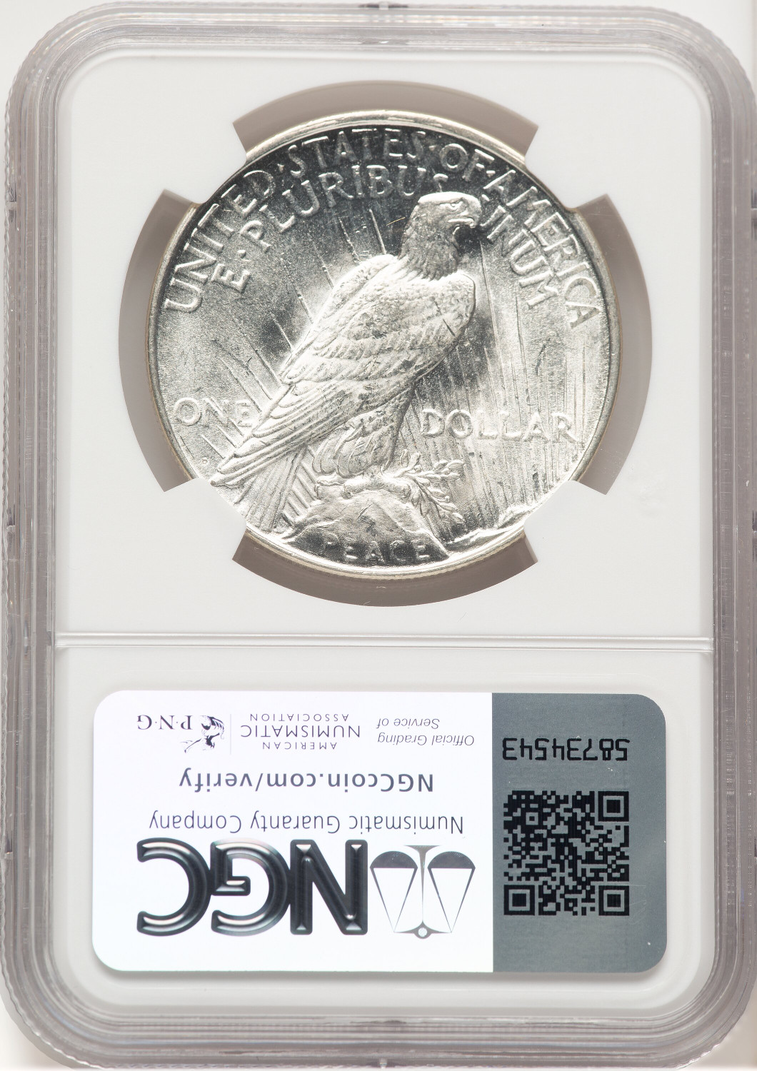 1922-D Peace Dollar NGC MS66 (766125014). Second Image