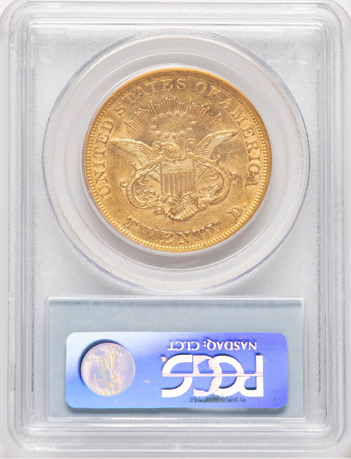 1852 $20 Liberty Double Eagle PCGS AU50 (779012001). Second Image