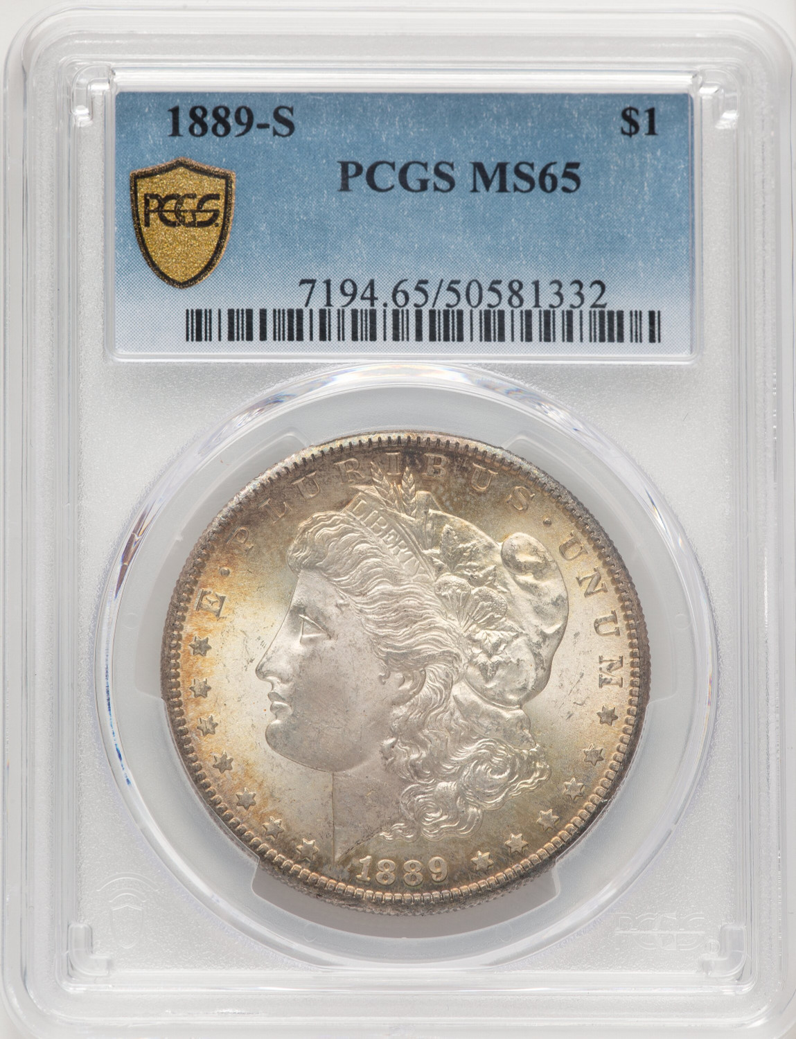 1889-S Morgan Dollar PCGS MS65